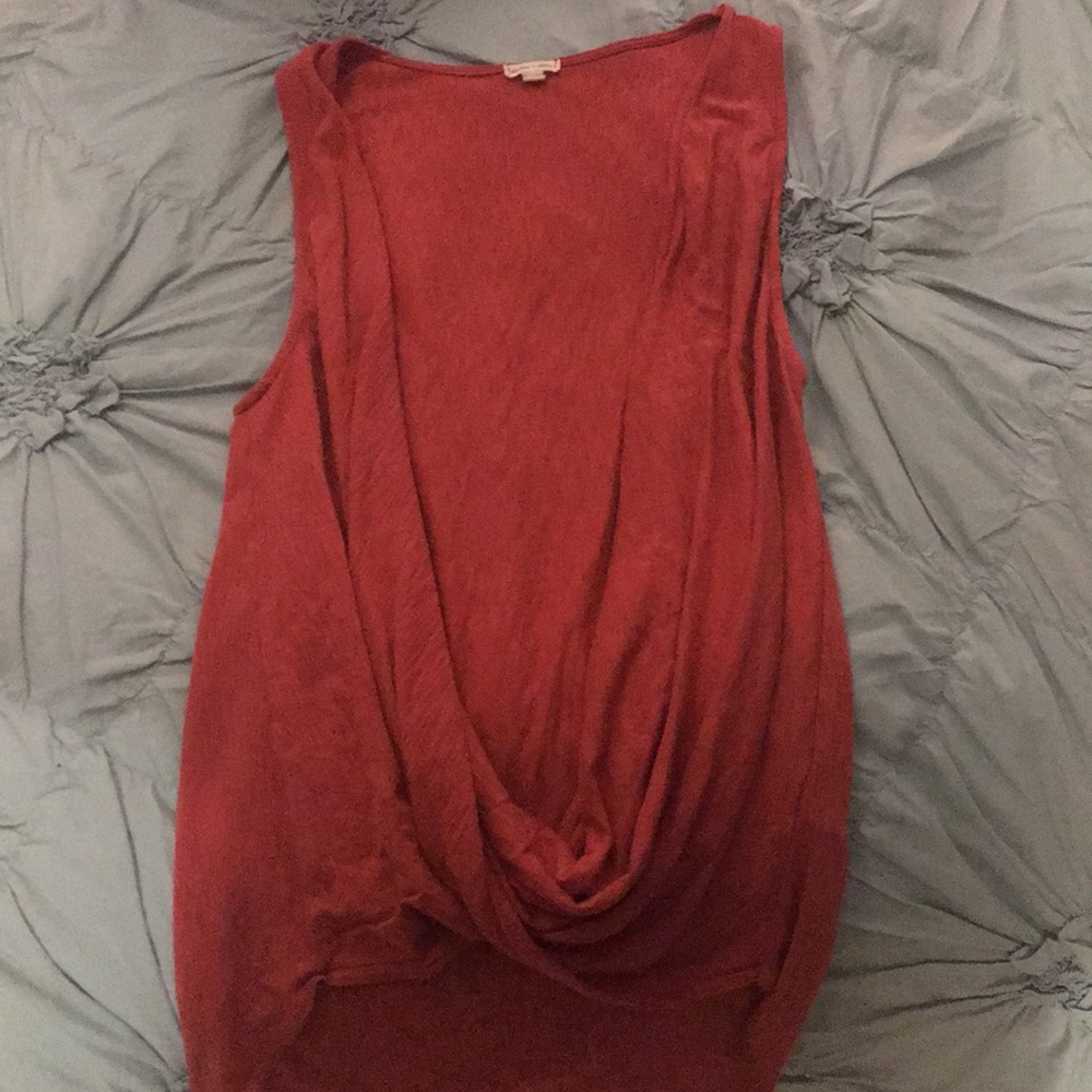 Swoop neck top